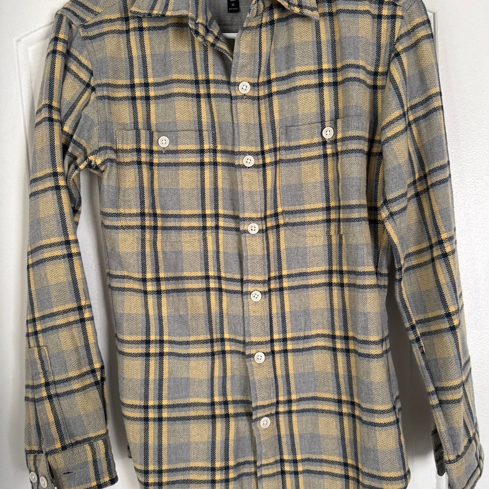 Plaid Button-Up Shirt